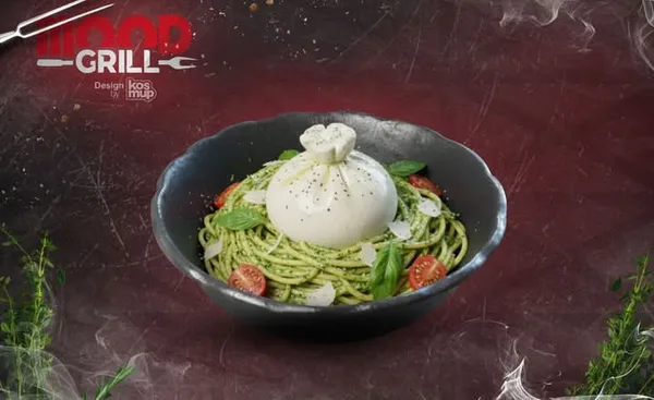 Pâtes pesto burrata