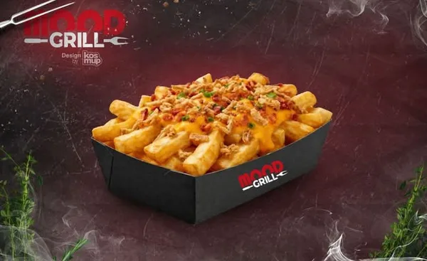 Frites cheddar crispy oignon