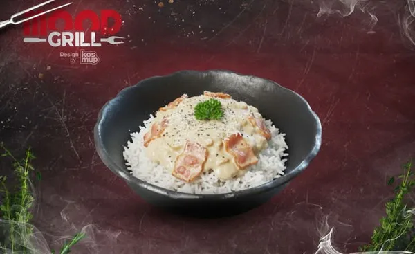 Riz carbonara