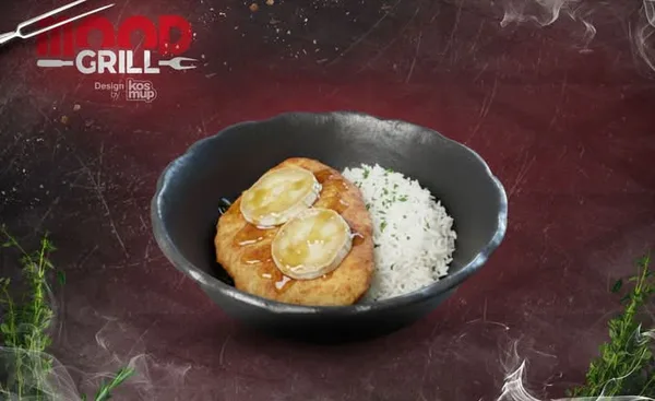 Assiette escalope chèvre miel